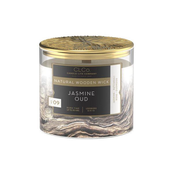 Duftkerze mit Holzdocht Jasmine Oud - 396g