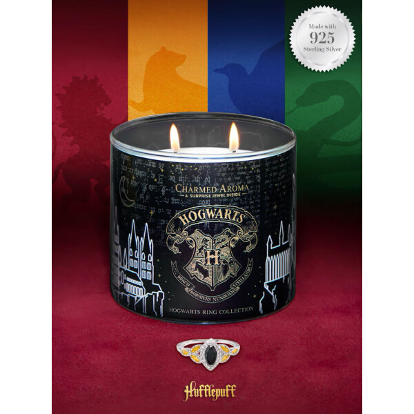 Harry Potter Hogwarts Kerze Hufflepuff (Ring) Größe 7 =M(17,35 mm)=54/55