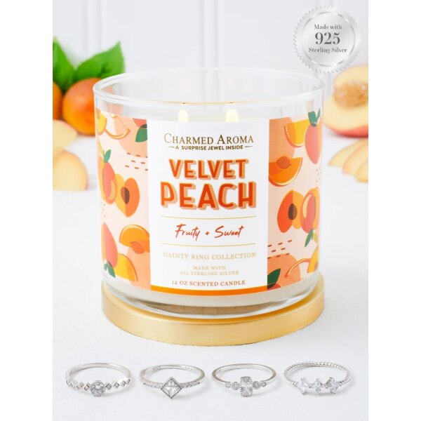 Velvet Peach (Ring) Candle Größe 10=XXL(19,84 mm)=62/63