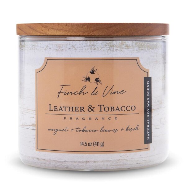 Duftkerze Leather & Tobacco - 411g