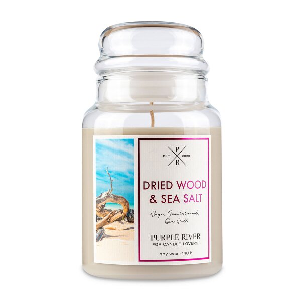 Duftkerze Dried Wood & Sea Salt - 623g